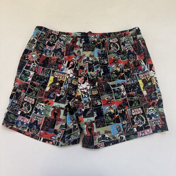RSVLTS Star Wars Swim Trunks Mens 2XL Comic Strip Darth Yoda Hybrid Shorts - Picture 2 of 12